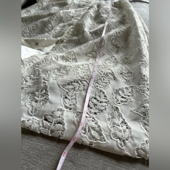 Sandro Button Up Lace Midi Dress - Picture 8 of 9